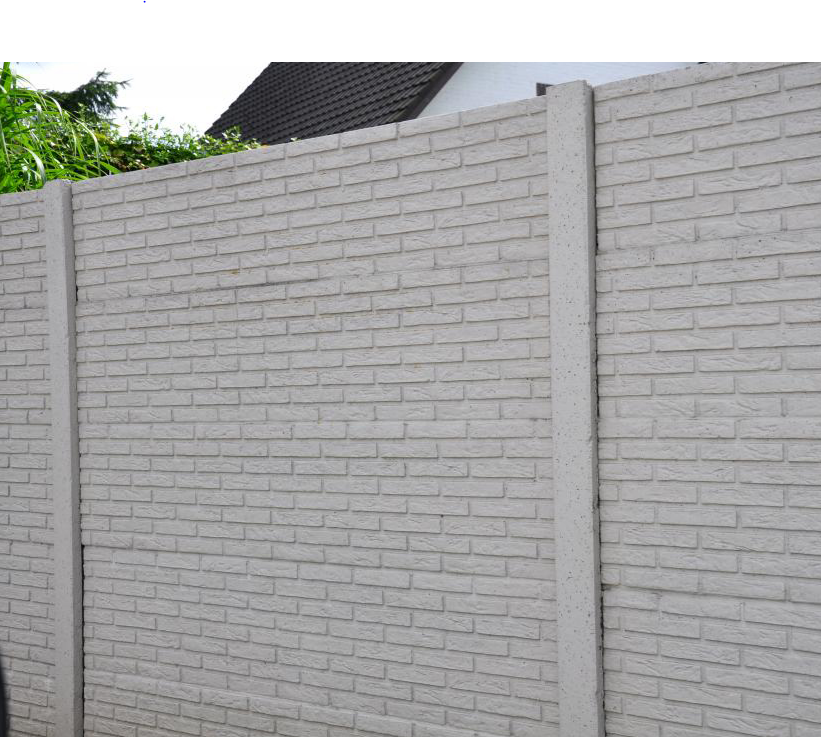 ClÃ´ture bÃ©ton dÃ©corative BRIQUE 